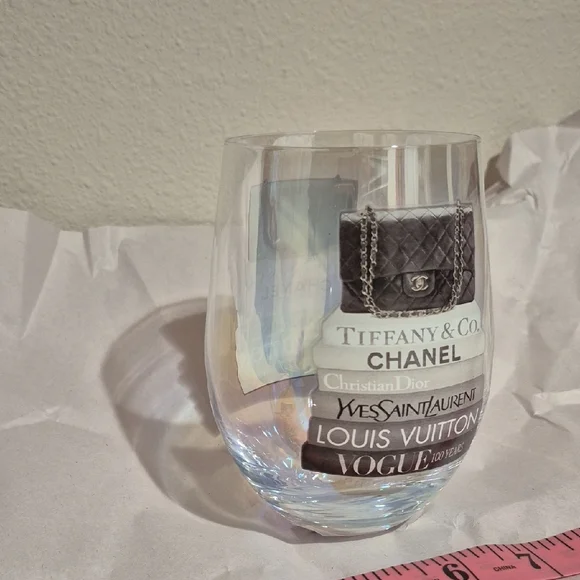 Designer Logo Stemless Wine Glass - Picture 3 of 7